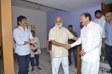 Venkaiah Naidu at Om Namo Venkatesaya Movie Special Show